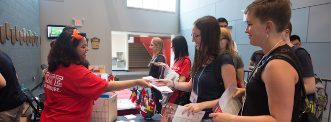 orientation for students in the bone student center